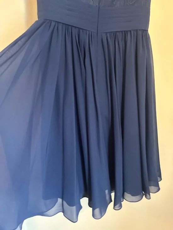 JJs House Navy Lace Bodice Midi Fit & Flare Dress Wedding Guest, Bridesmaid ,Mom - Picture 9 of 16